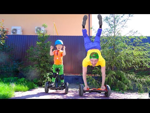 Видео: Сеня делает Трюки КРУЧЕ Фиджет Спиннера! Новый Гироскутер! Влог