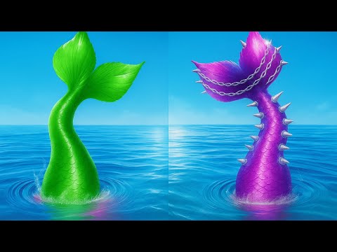 Видео: Русалка Потерялась в Мире Вампиров! 🌏😯 | Экстремальное Преображение в Тёмном Мире