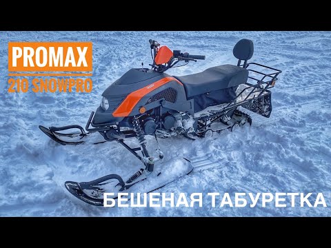 Видео: Снегоход PROMAX 210 SNOWPRO. Первый выезд, первый тест, первый отзыв