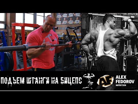 Видео: Подъем штанги на бицепс \  Barbell curl