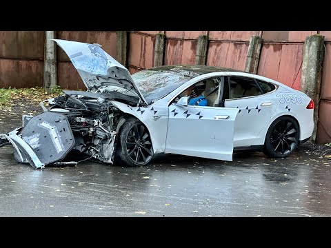 Видео: Провели краш-тест Tesla Model S чтобы проверить iPhone 14 Auto Crash Detection. Результат удивил...