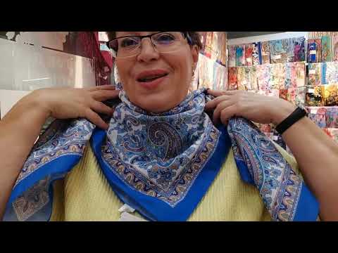 Видео: Хлопок саржа. Павловопосадские платки в Минске