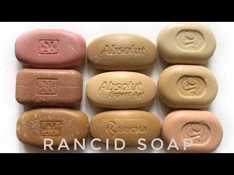 Видео: ASMR Rancid soap (прогорклое мыло), cutting soap, АСМР мыло