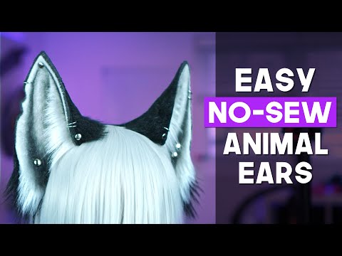 Видео: Простой урок по созданию ушек животного для косплея без шитья!