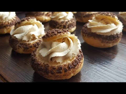 Видео: ЗАВАРНОЕ ПИРОЖНОЕ ШУ с кофейным кремом ☕ ПОДРОБНОЕ ВИДЕО☕ COFFEE CHOUX