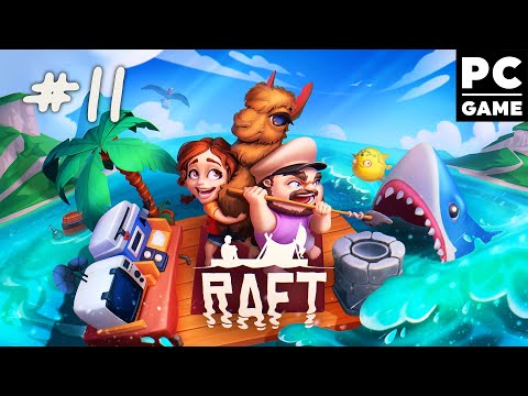Видео: Одни посреди океана ● Прохождение Raft (CO-OP) ᐅ СТРИМ #11
