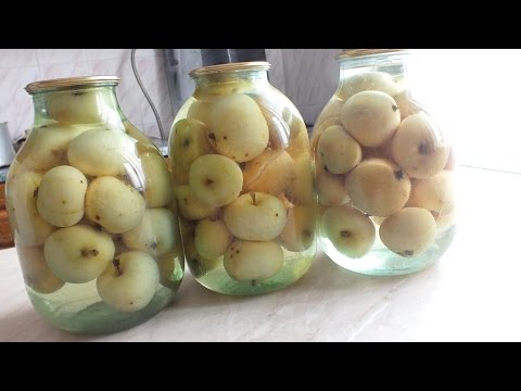 Видео: Компот из целых яблок на зиму без стерилизации рецепт  консервирование