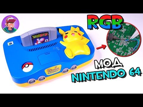 Видео: Как сделать RGB мод Nintendo 64 (Pikachu Edition)