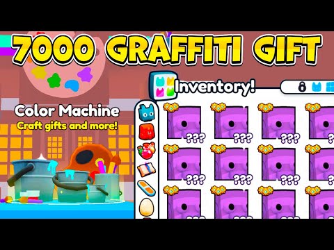 Видео: ОТКРЫЛ 7000 *GRAFFITI GIFT* В PET SIMULATOR 99 В РОБЛОКС! ROBLOX