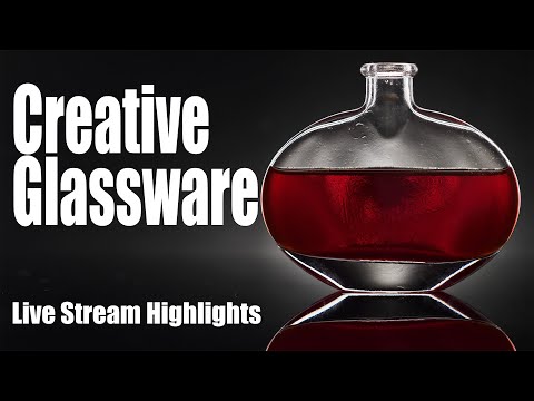 Видео: Творческая стеклянная посуда | Основные моменты прямой трансляции