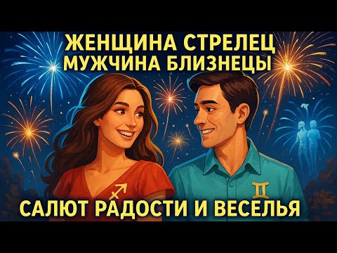 Видео: Совместимость - Женщина Стрелец - Мужчина Близнецы - Салют Радости #совместимость #Стрелец #Близнецы