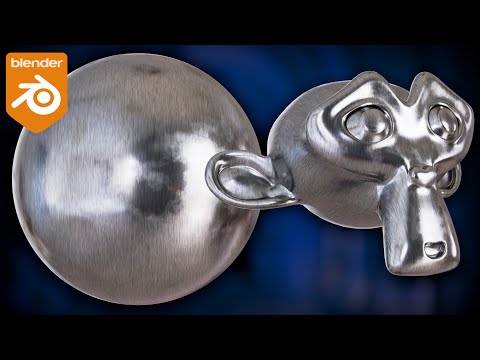 Видео: Процедурный шлифованный металлический материал (урок по Blender)