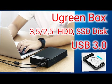Видео: Ugreen - Корпус для HDD, SSD дисков 3,5/2,5" SATA, USB 3.0