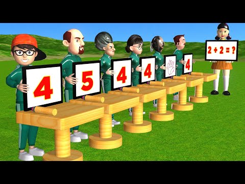 Видео: Игра «Кальмар против страшного учителя 3D» Стань гением математики. Максимальный уровень: 6 раз. ...