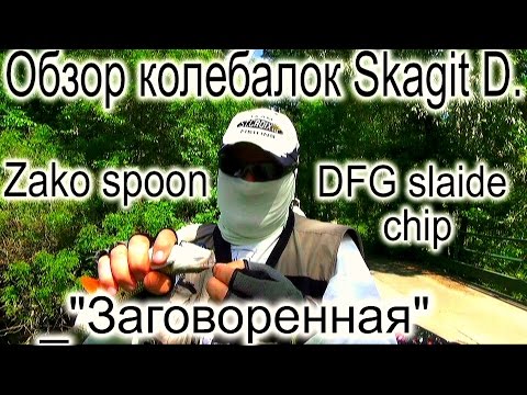 Видео: Обзор колебалки "Skagit D Zaco spoon" "DFJ Slaide Chip" "Заговоренная"