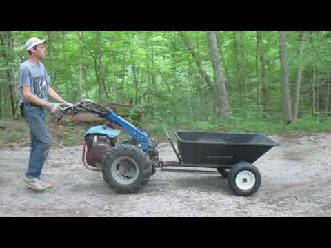 Видео: Тачка для мотоблока — тип 2-го поколения