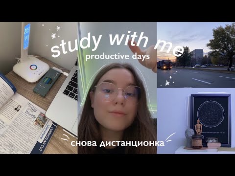 Видео: study with me // снова дистанционка, учёба, посылка 📦