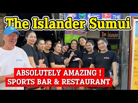 Видео: Спортивный бар и ресторан Islander на острове Чавенг, остров Самуи.