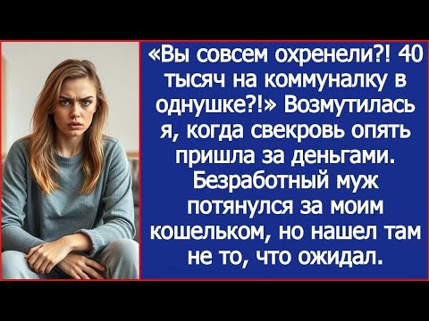 Видео: Вы совсем охренели ! 40 тысяч на коммуналку в однушке ! Возмутилась я, когда свекровь опять пришла