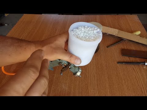 Видео: Красим пенопластом растворенным в ацетоне