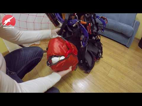 Видео: Парапланеризм: как установить парашют на парамотор с подвесной системой Sky Country