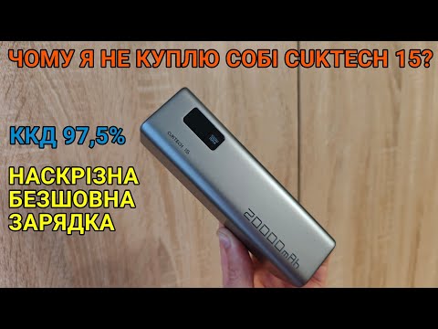 Видео: Тест та огляд павербанк Cuktech 15 se, за що такі гроші?