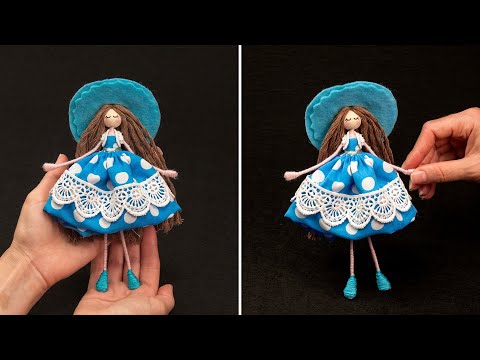 Видео: Как сделать милую куклу из остатков ткани - справится даже новичок!