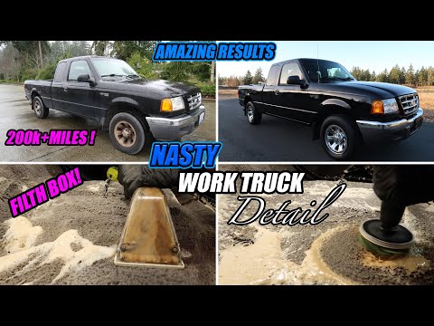 Видео: Грязный рабочий грузовик Ford Ranger получает полную 24-часовую переделку | Полная детальная тран...