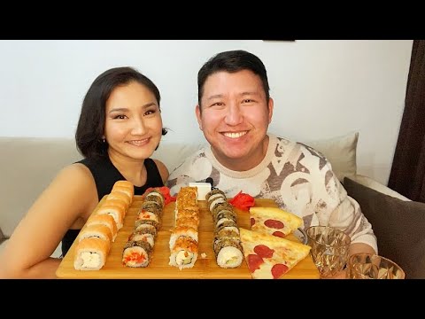 Видео: МУКБАНГ РОЛЛЫ СУШИ 🍣 БАГЖАН РЕВНУЕТ МЕНЯ?🤔 mukbang rolls sushi не Асмр