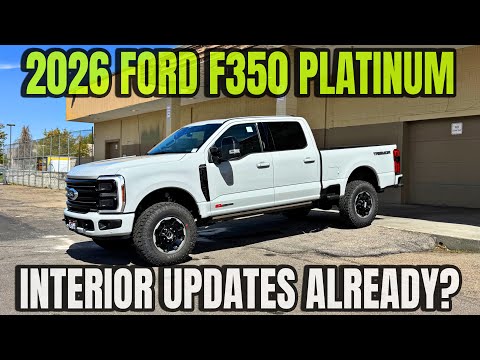 Видео: Ford F350 Platinum Tremor 2026 года: обратите внимание на обновления интерьера!