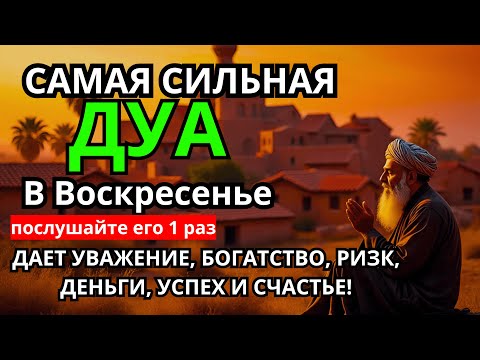 Видео: 💖 Дуа в воскресенье ДАЕТ УВАЖЕНИЕ, БОГАТСТВО, РИЗК, ДЕНЬГИ, УСПЕХ И СЧАСТЬЕ! #дуа 🌱🍀☘️🌿🌵