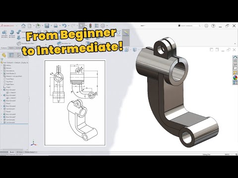 Видео: SolidWorks Средний уровень проектирования: Полный учебник по деталям для инженеров