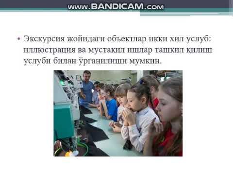 Видео: Биология дан синфдан ташқари ишлар. Экскурсиялар