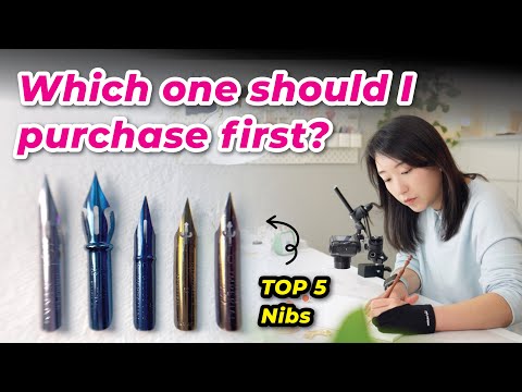 Видео: 5 лучших перьев для каллиграфии — шрифт «Спенсериан» на медной пластине