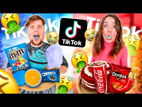 Видео: Повторяем ЧЕЛЛЕНДЖ из ТИК ТОК 🤮  / СИНЯЯ ЕДА vs КРАСНАЯ !Проверка ТРЕНДОВ С ЕДОЙ !