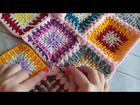 Видео: 2 часть МК. Соединение мотивов крючком.