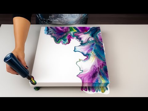 Видео: # 822 — Надо попробовать ещё раз эту композицию и цвета! — Акриловая живопись