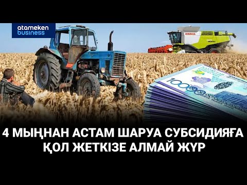 Видео: 4 мыңнан астам шаруа субсидияға қол жеткізе алмай жүр