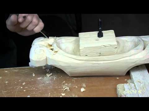 Видео: ЛАДЬЯ  резьба по дереву