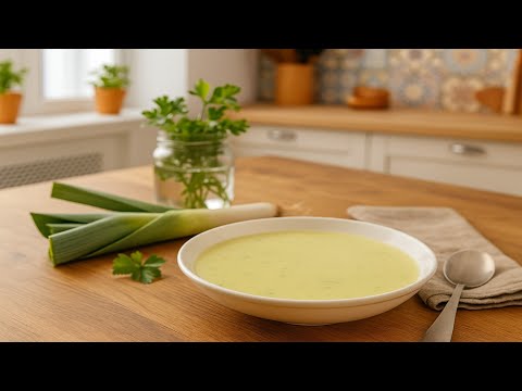 Видео: 🥣 Нежный сливочный суп-пюре из лука-порея и картофеля — согревающий вкус уюта 🍂