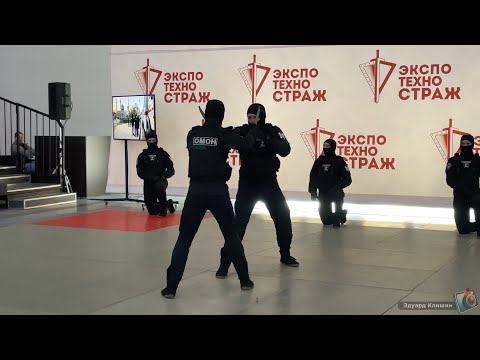 Видео: Красивый рукопашный бой от ОМОН-а – показательное выступление отряда особого назначения «Бастион»