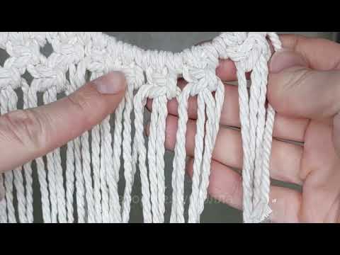 Видео: Мастер-класс штора в технике макраме. Искусство макраме от Кежун Эллы. Часть первая.