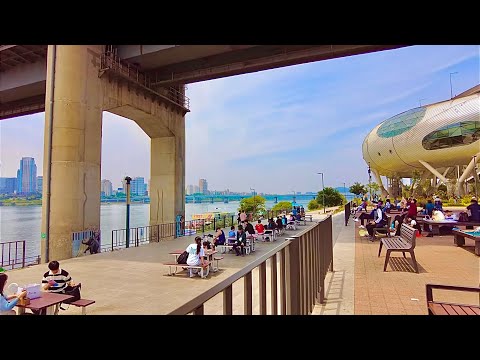 Видео: Опыт пикника граждан Сеульский пикник! Прогулки в парке Ттуксеом Ханган