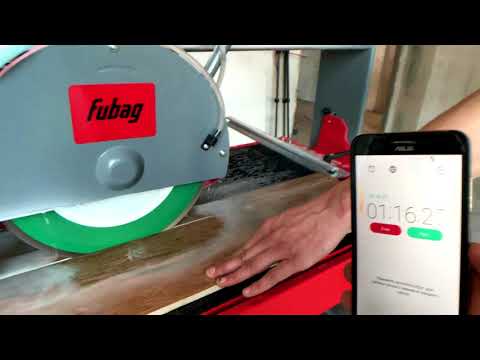 Видео: Обзор плиткореза Fubag expert line1200, диски Montolit Xamurai, Distar 1A1R запил плитки под 45!!