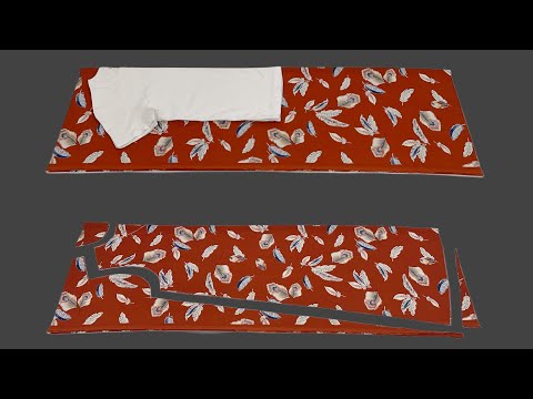 Видео: 🧵🪡 выкройка не нужна | платье легко кроить и шить, есть карманы в боковых швах