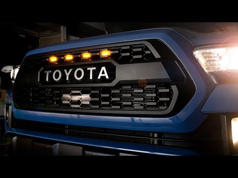 Видео: Как установить и подключить светодиодные фонари TRD Pro Grille (Raptor) — Toyota Tacoma 3-го поко...