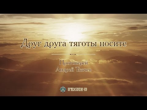 Видео: «Друг друга тяготы носите». Протоиерей Андрей Ткачев