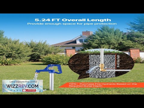 Видео: Морозостойкий садовый гидрант VEVOR, 5,24 фута, уличный кран с защитой от замерзания и 36-дюймовы...