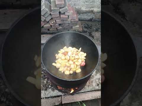 Видео: Картошка с мясом в казане