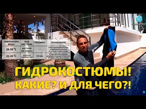 Видео: Гидрокостюмы - какие и для чего